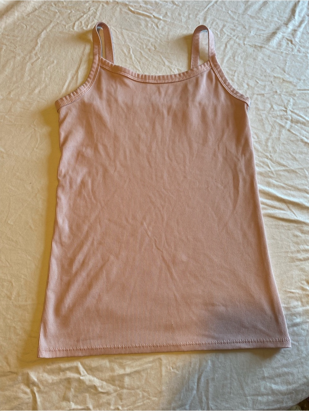 No Boundaries Blush Ribbed Tank Top